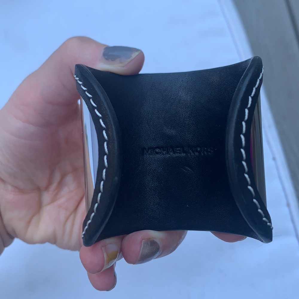 Michael Kors leather and silver cuff - Picture 3 of 5